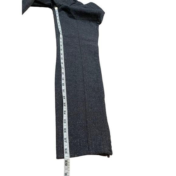 J.Crew Stretch Pant Women's Size 2 Gray Charcoal Ankle Zip Mid-Rise Cotton Blend - Picture 8 of 10